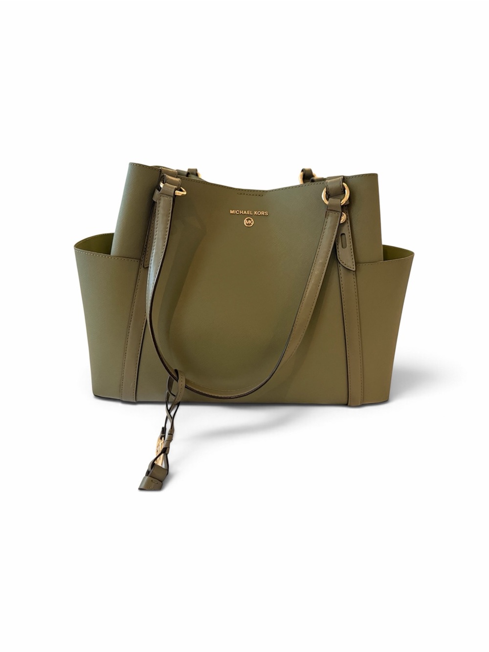 Michael Kors Olive Green Saffiano Leather Tote